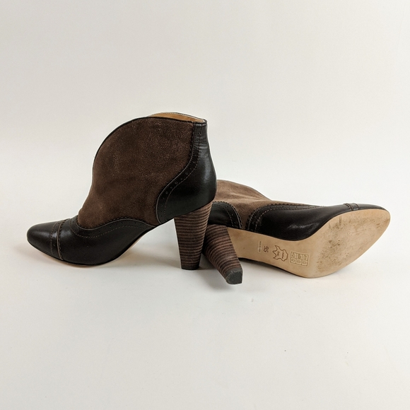 Sundance Hampstead Brown Suede Booties | Women’s 9.5 | Slip-On Ankle Boots - Picture 5 of 14
